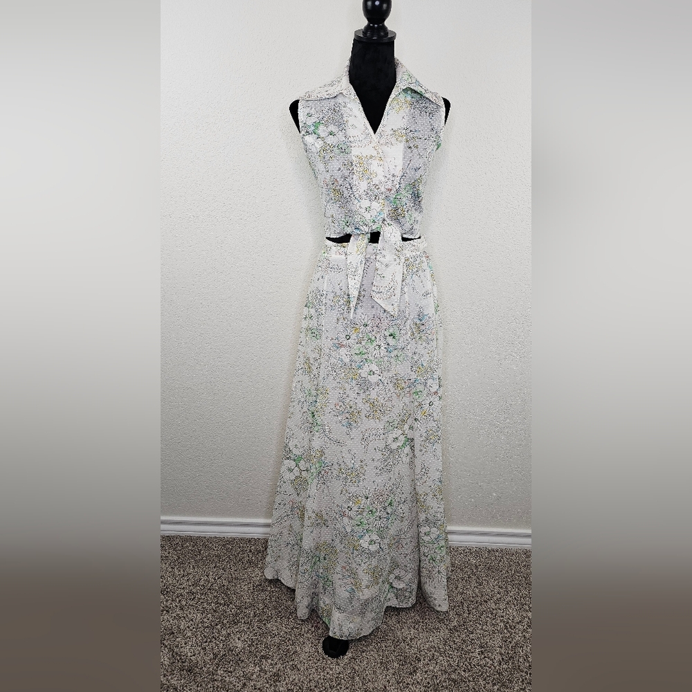 Koret California VINTAGE 70'S Cottage 3 Pc Skirt Set 10/12 - Picture 12 of 14